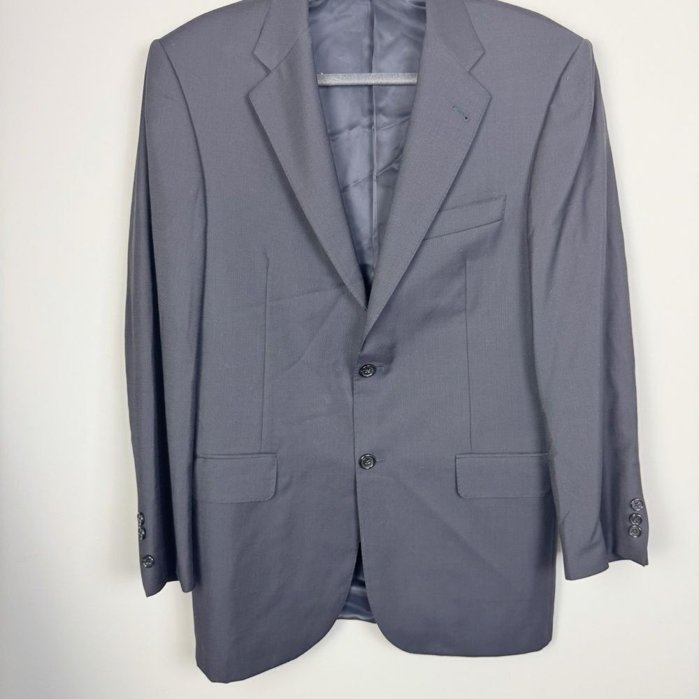 BURBERRY | Dark Blue 100% Wool Blazer Sport Coat Men’s Size 40 Regular UK